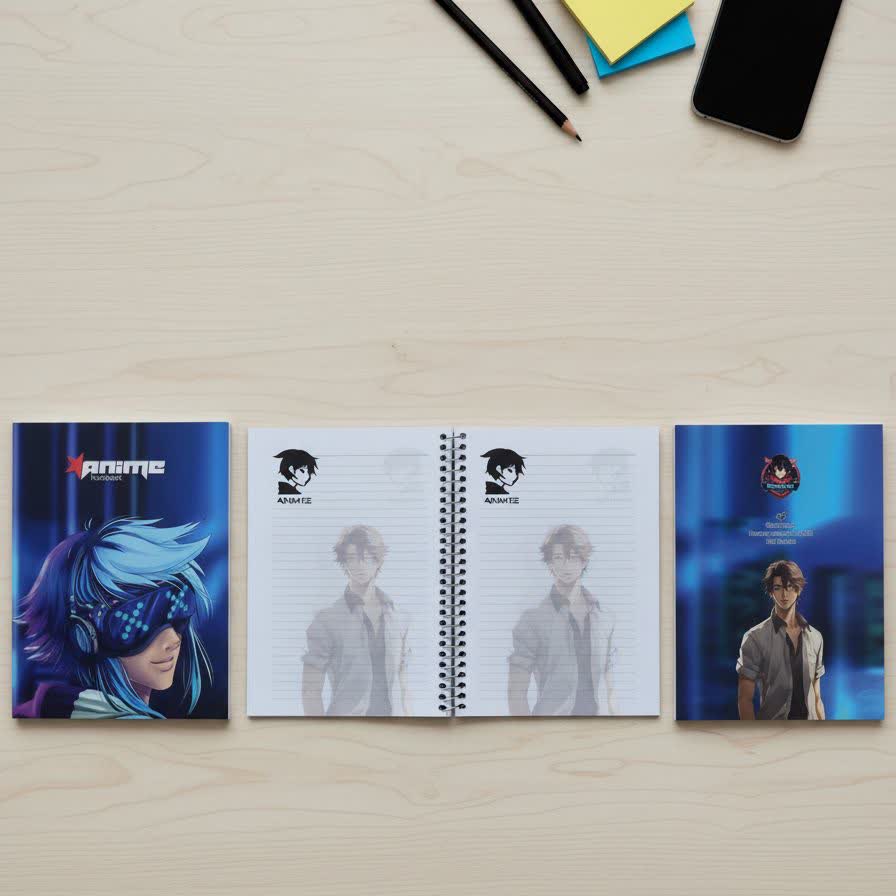 دفتر یادداشت 100 برگ انیمه