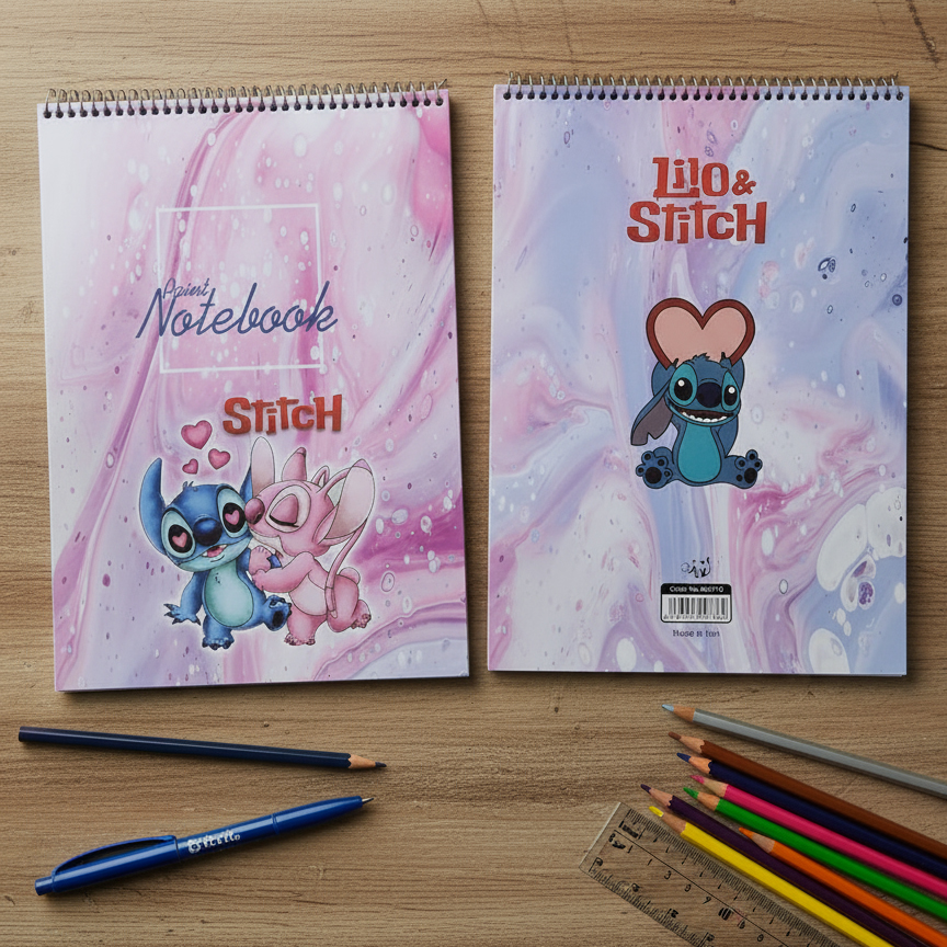 دفتر نقاشی 50 برگ رحلی استیچ